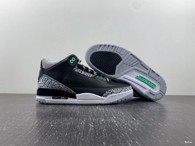 Bmlin Air Jordan Green Glow CT8532-031 3 0710